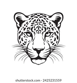 Leopard Head Image Vector, Illustration, Art, Design