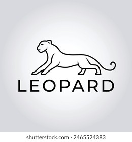 Diseño de logo de cabeza de leopardo. Abstractas emblema de gato salvaje, logotipo moderno de la cara de leopardo. Plantilla de Ilustración vectorial, Abstractas leopardo. Concepto de logotipo de animal salvaje