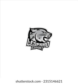 leopard head mascot design esport logo 