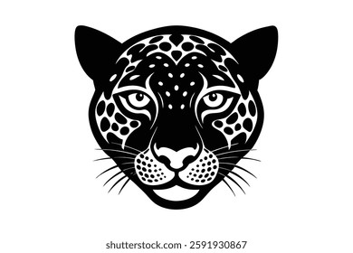 A leopard head vector illustration 
