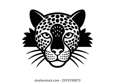 A leopard head vector illustration 