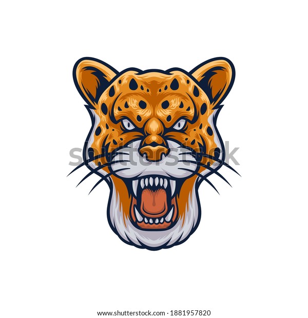 Leopard Head Vector Mascot Logo Perfect Stock Vector (Royalty Free ...