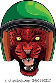 Leopard head in vector, Panthera pardus, big cat, wild animal