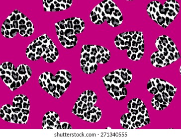 Leopard Heart Seamless