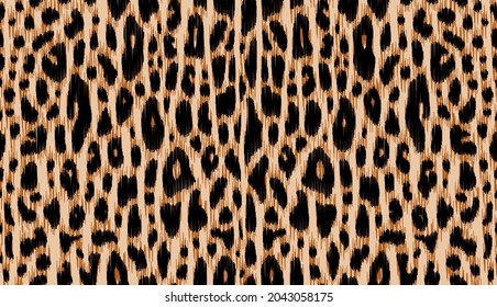 Leopard Ikat Seamless Skin pattern
