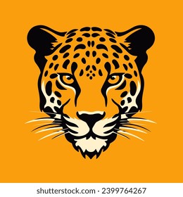 ilustración de leopardo negro y amarillo 