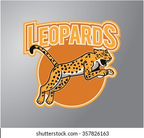 Leopard Illustration design badge