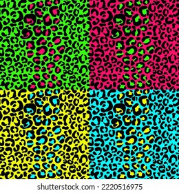 Patrón inmaculado de leopardo. Ilustración del vector