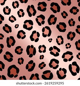 Leopardo, jaguar abstrato bonito padrão sem costura em cores diferentes no estilo de desenho animado plano. Design de pele de impressão de moda animal de safári moderno para têxtil, tecido, papel de parede Ilustração Vetor