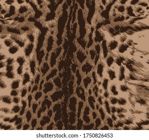 Leopard, Jaguar, lynx, Cheetah skin background. Abstract animal design.