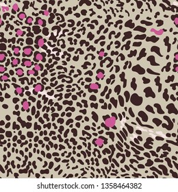 Leopard or jaguar seamless pattern. 