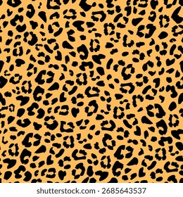Leopardo ou jaguar pele abstrato padrão sem costura, fundo de tecido de linha