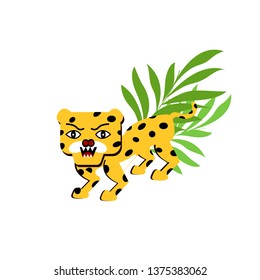 Leopard jaguar vector illustration