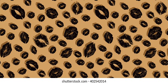 leopard lips pattern