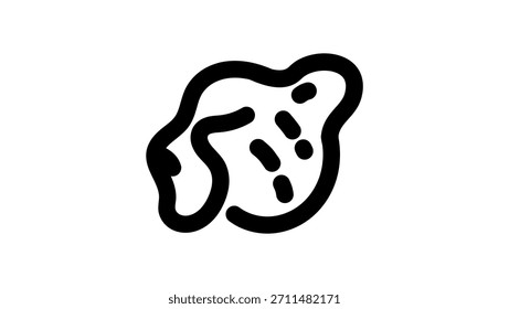 Leopardenlogo, schwarz, einzelne Silhouette