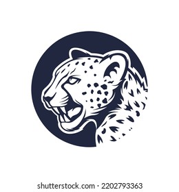 Leopard logo Design with vector