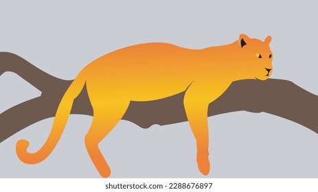 leopard logo design vector template