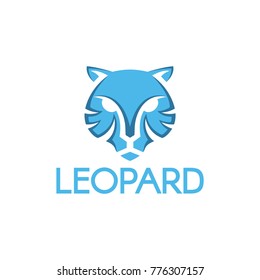 Leopard logo. Easy to change size, color and text