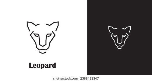 Leopard logo with a minimalist design that is suitable for your business.