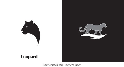 Leopard logo with a minimalist design that is suitable for your business.