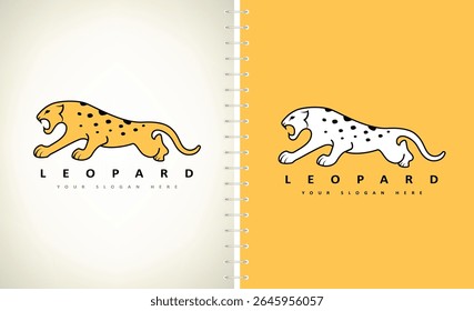 Leopard logo vector. Animal design