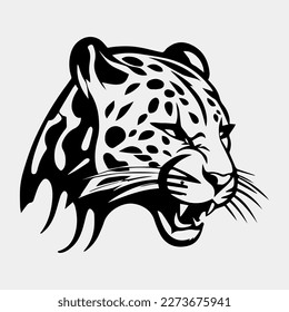 diseño de ilustración vectorial del logotipo de leopardo