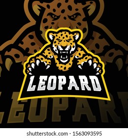 Leopard Mascot Logo Gaming Esport Leopard Stock Vector (Royalty Free ...