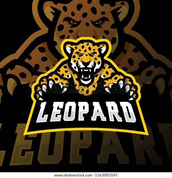 Leopard Mascot Logo Gaming Esport Leopard Stock Vector (Royalty Free ...