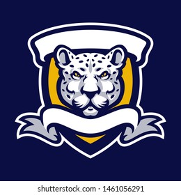 Leopard Mascot Logo Sport Vector