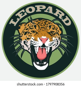 Leopard mascot symbol vector illustration