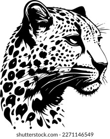 Leopard - Minimalist and Flat Logo - Vector illustration