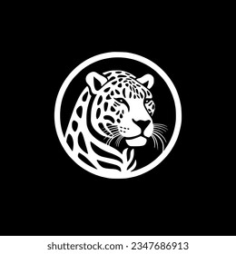 Leopard - Minimalist and Flat Logo - Vector illustration