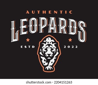 Leopard modern logo, emblem design editable for your business. Panther vector illustration.