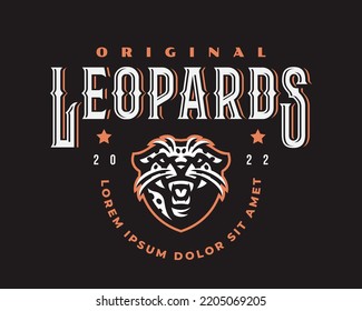 Logotipo moderno Leopard, diseño emblemático editable para su negocio. Ilustración de otros vectores.