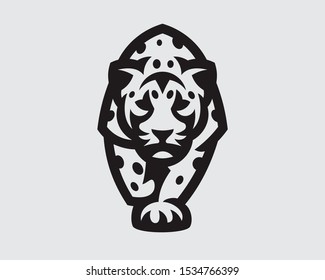 Leopard modern logo. Panther emblem design editable for your business. Vector illustration.