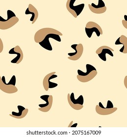 Leopard pattern. Abstract leopard seamless pattern. Vector illustration.