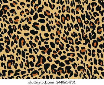 
patrón de leopardo animal print fondo amarillo sin costuras con manchas