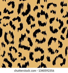 Leopard pattern. Animal seamless print.