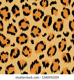 Leopard pattern. Animal seamless print.