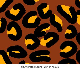 Fondo de estampado Leopard minimalista de estilo moderno 