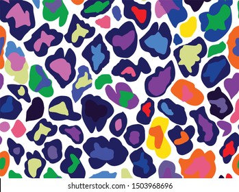 Leopard pattern and background in trend color tones.Textile fabric printing.Wild fur design for blouse and dress.Can be used on t-shirts, hoodies, mugs, posters and any other merchandise.