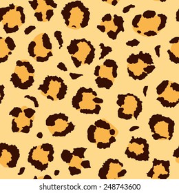 Leopard pattern background. Vector illustration