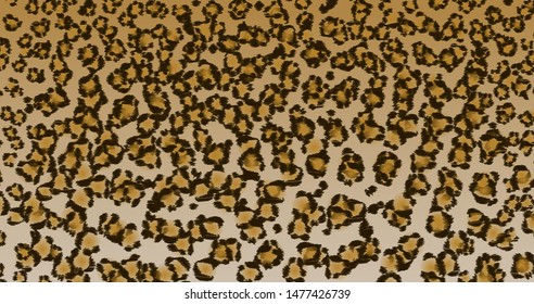 Leopard Pattern Background Vector, wild animal nature texture  