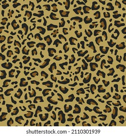 Leopard pattern. Camouflage. Vector graphics. Tiger.