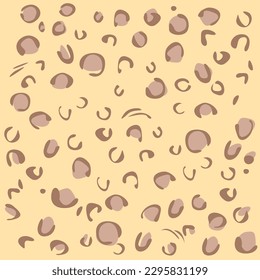 leopard pattern in cream and brown
