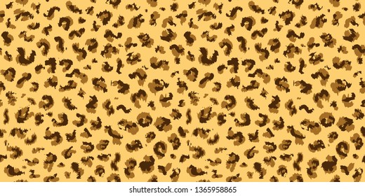 Leopard pattern design, Animal design. Brown, orange, yellow.