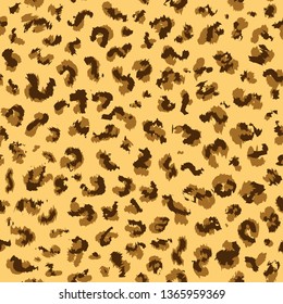 Leopard pattern design, Animal design. Brown, orange, yellow.