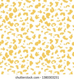 Leopard pattern design, Animal design. Brown, orange, yellow.