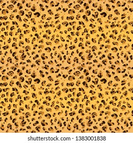 Leopard pattern design, Animal design. Brown, orange, yellow.