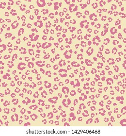 Leopard pattern design. Animal print seamless pattern, vector illustration background. Fur animal skin fashion textile, surface design